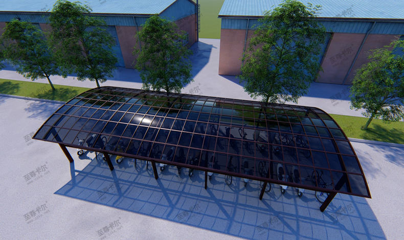 自行車棚的應(yīng)用廣泛 自行車棚的應(yīng)用廣泛