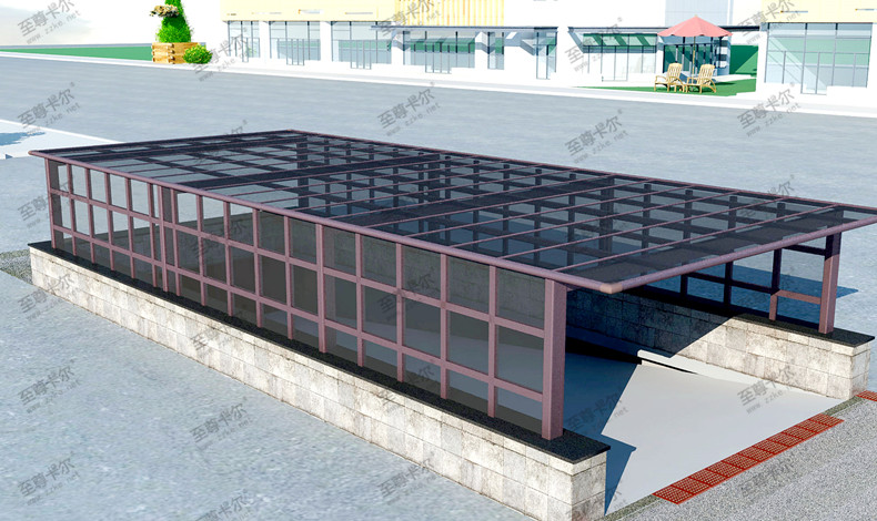 全新消息：地下車棚入口雨棚效果圖，地下車庫(kù)棚報(bào)價(jià)